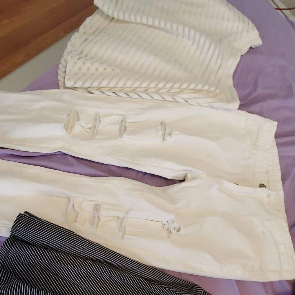 3 things  2 skirt . 1 pants